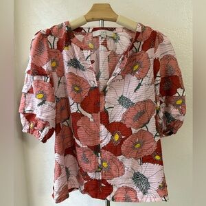 5 for $20 Deal- Loft Floral Blouse - Size Small Petite